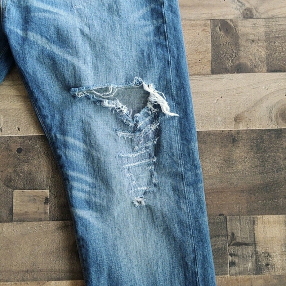 Levi's 508 distressed raw hem jeans size 34×32 - Picture 3 of 14